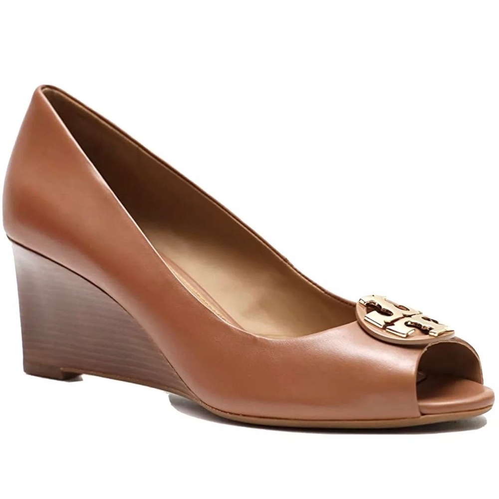 SOLD Tory Burch Claire Open Toe Wedge